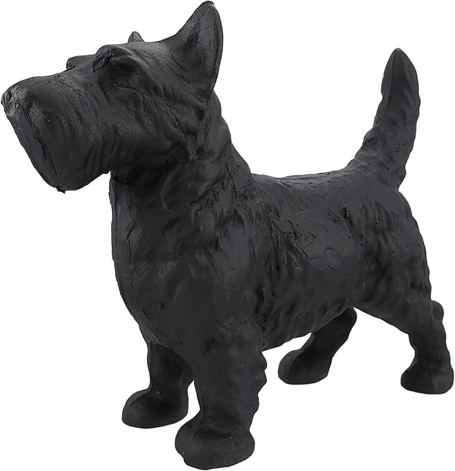 Rolson Kreation Kraft Black Scotty Dog Garden Ornament 84036