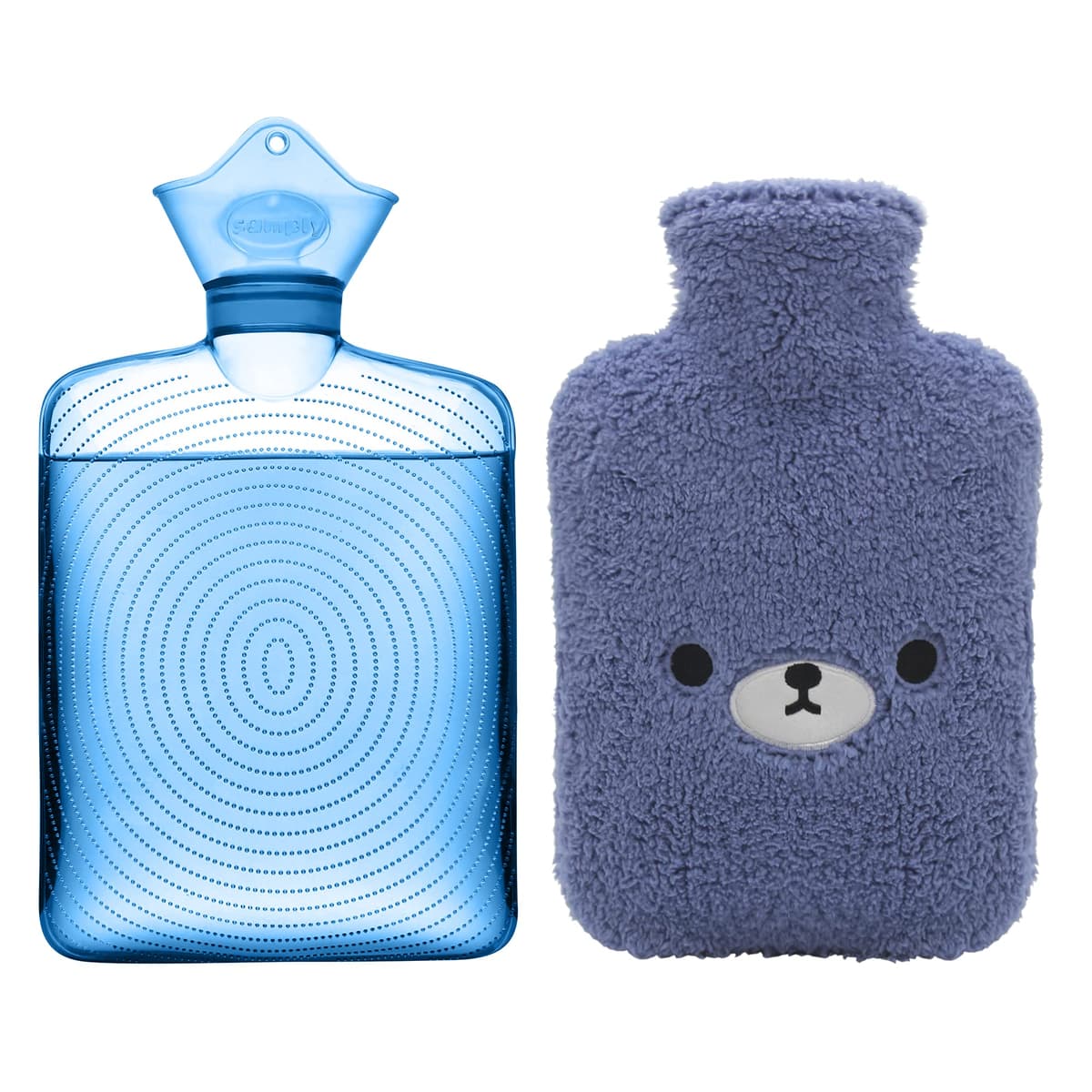 NT 2l Hot Water Bottle With Fleece Cover
