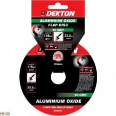 Dekton 115Mm Aluminium Oxide Flap Disc 40 Grit