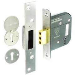 5 lever deadlock BS3621 St.Stl 75mm



