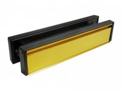 Dbl-sided letter plate Gold 40/80  



