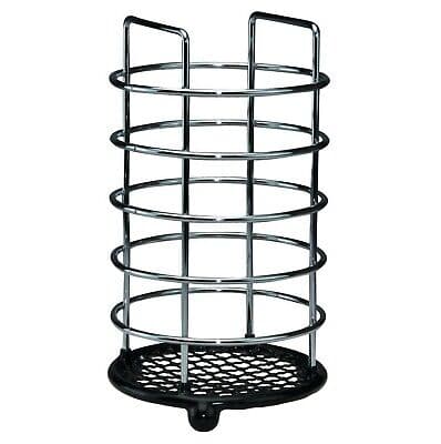 Apollo Chrome Dip Cutlery caddy Black