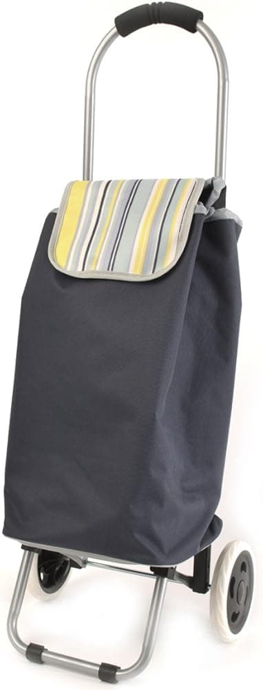 Zippy Stripe Lightweight Shopping Trolley