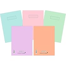 Silvine A4 Pastel Notebooks - 80 pages lined  - Pack of 10 image