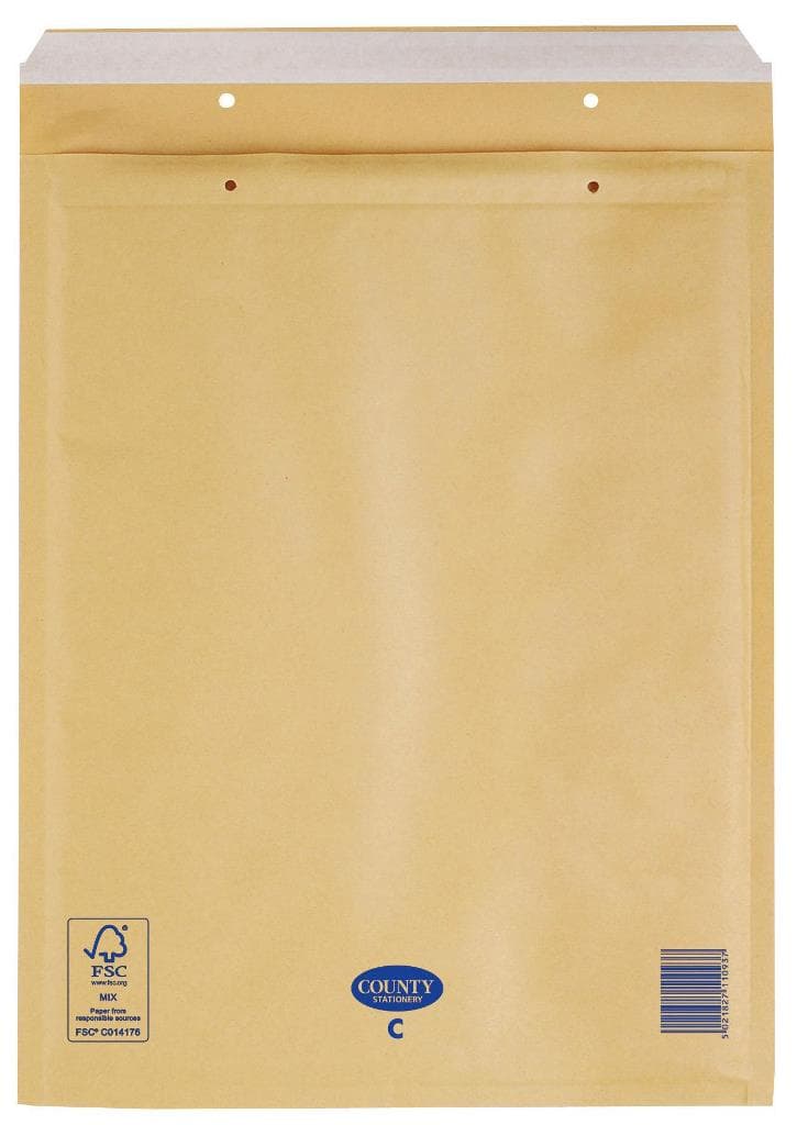 County  Manilla Bubble Envelopes - C 
150 X 215mm