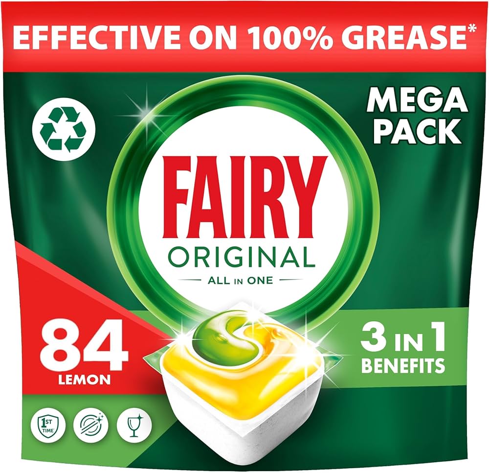 Fairy 84's Dishwash Tablets Original image