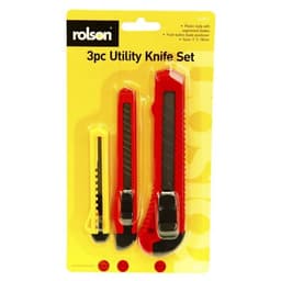 Rolson  3pc Utility Knife Set 62805 1