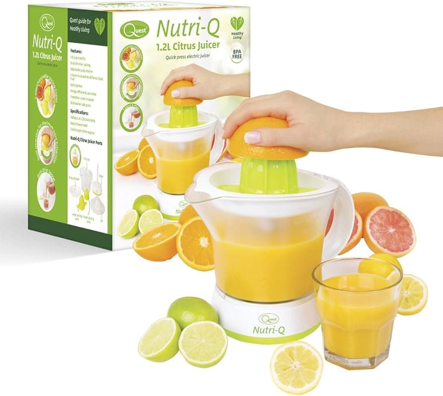 QUEST Nutri-Q Electric Citrus Fruit Juicer 1.2L 40W