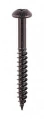 8x1 1/2 Black Woodscrews