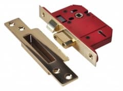 BS 5 lever StrongBOLT  sashlock 68mm PB