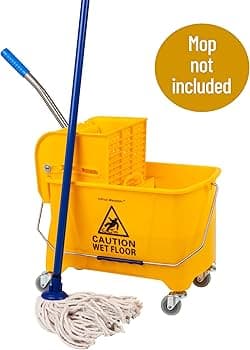 Thumbs-Up Signature Mop Bucket & Squeezer Platinum