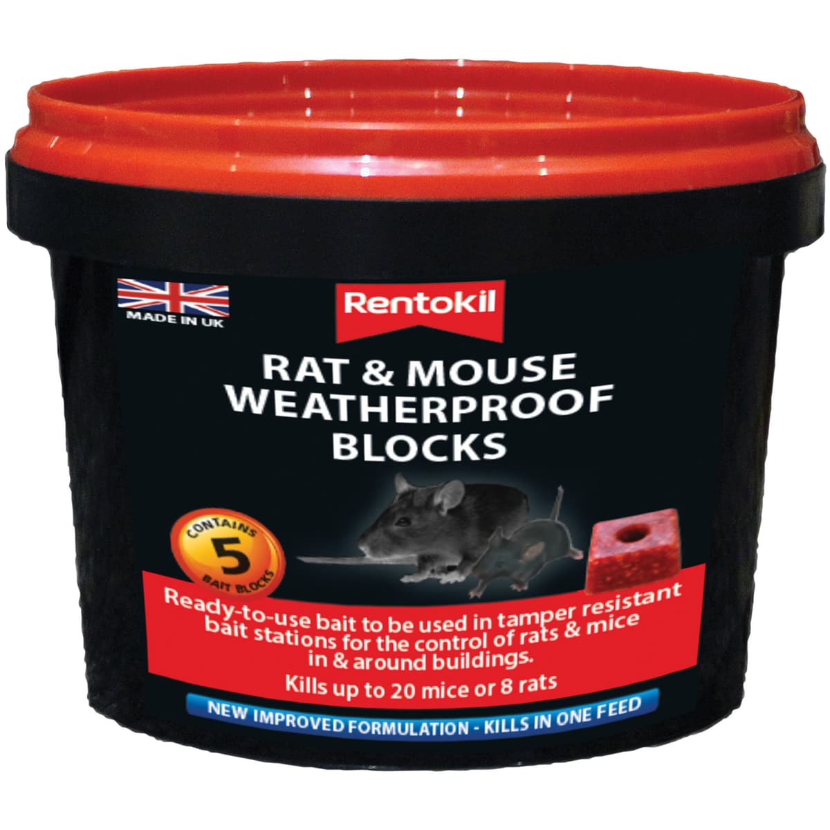Rentokil Rat & Mouse Weatherproof Blocks