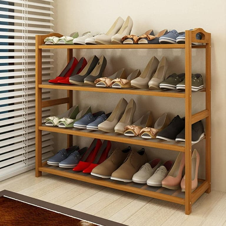 NT Four Tiers Shoe Rack - Natural