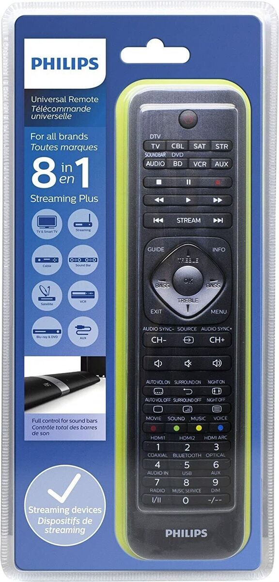 Philips Remote Control 8-in-1 Universal SRP5018/10 image