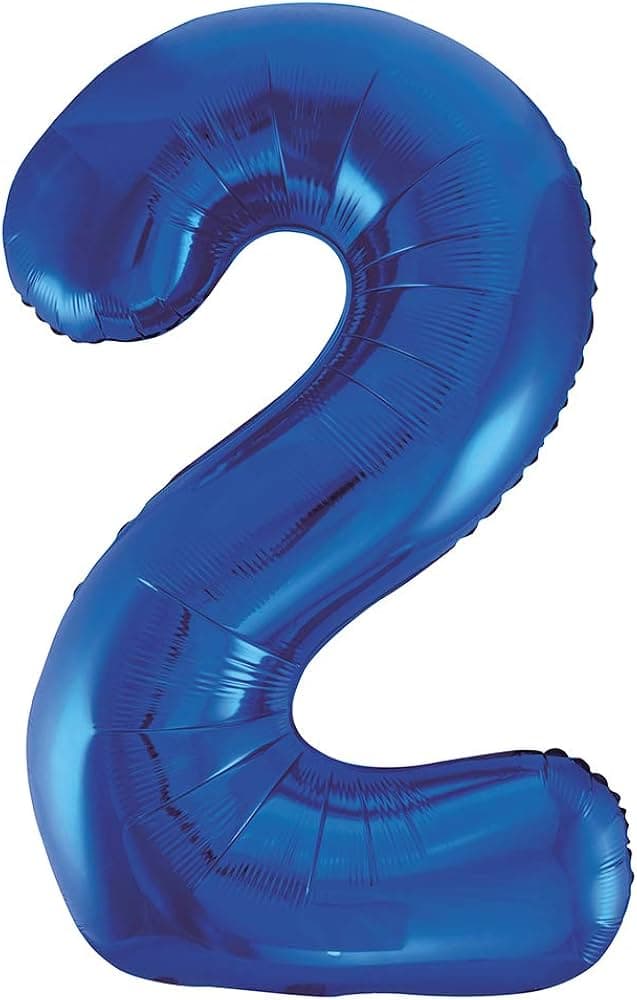 Unique Party Unique 34" Pkg Blue Glitz Foil Blln-2