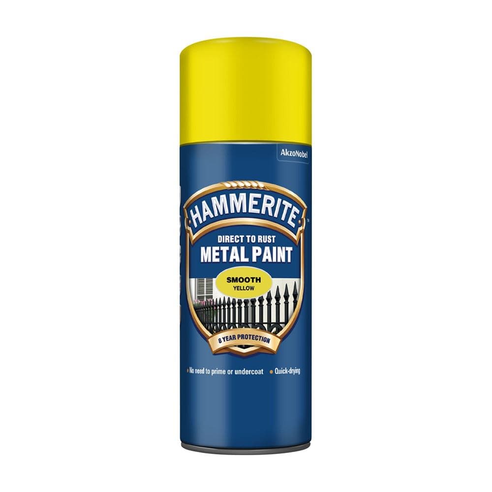 Hammerite METAL PAINT SMOOTH YELLOW AERO 400ML
