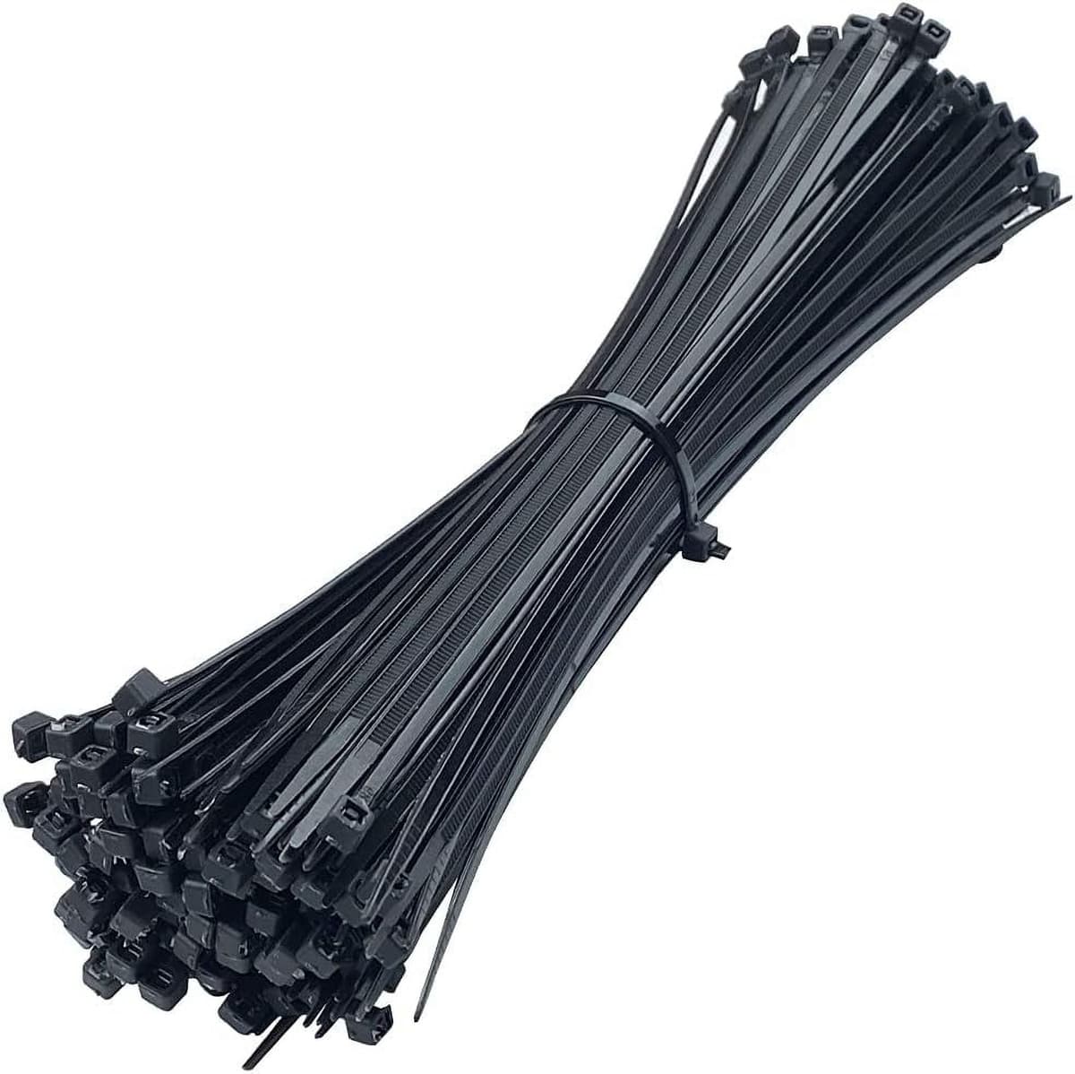 BULK HARDWARE - CABLE TIE BLACK 2.5mm X 200mm (8)