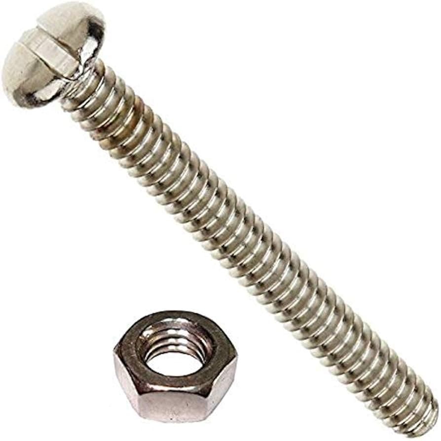 BULK HARDWARE - MACHINE SCREW BZP SLOTTED PAN HEAD M4 X