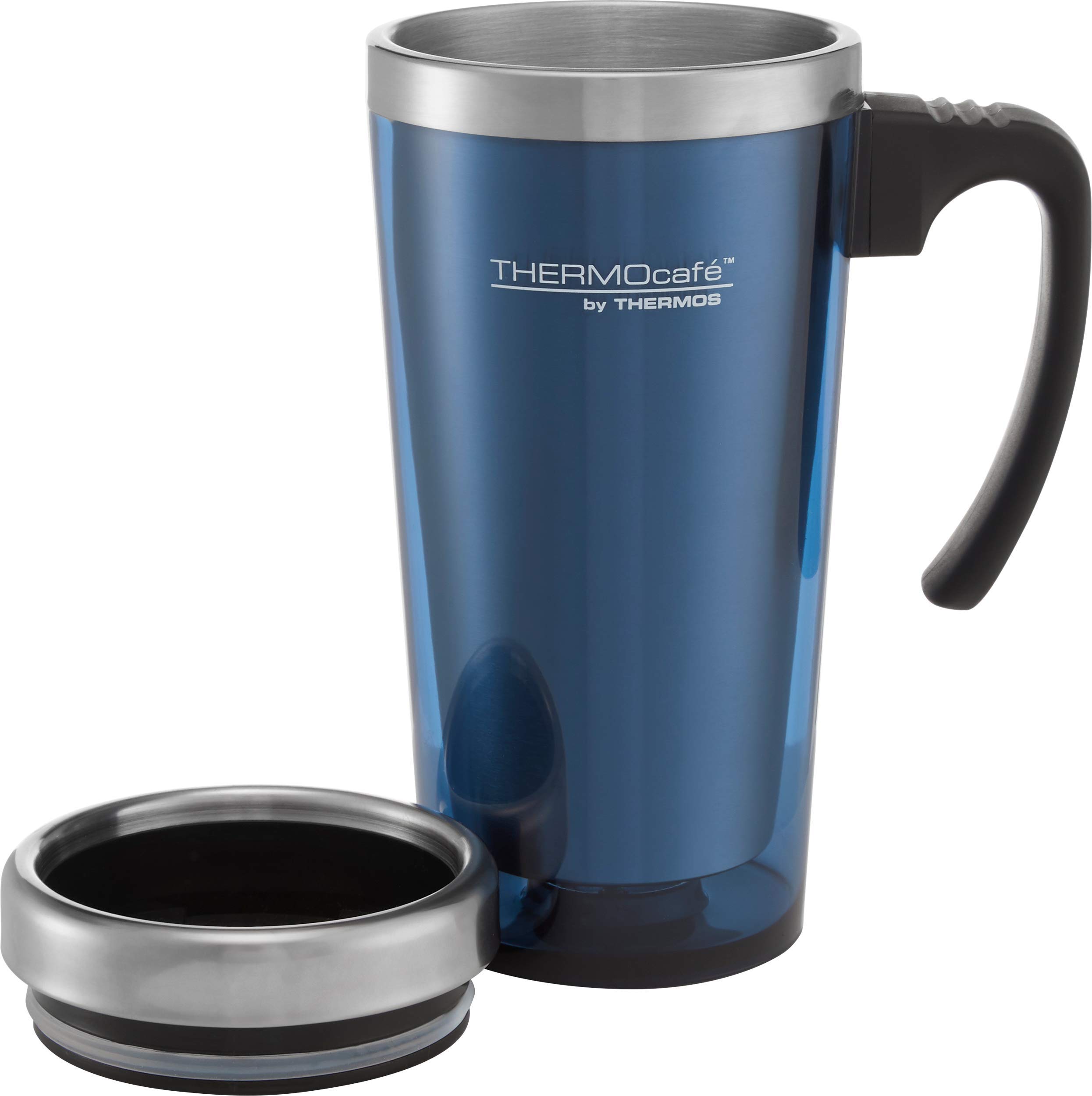 Thermos Cafe Translucent Travel Mug 420ml Blue image