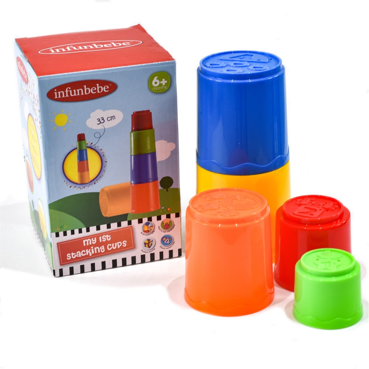 Kandy Toys My First Stacking Cups In Colour Bo