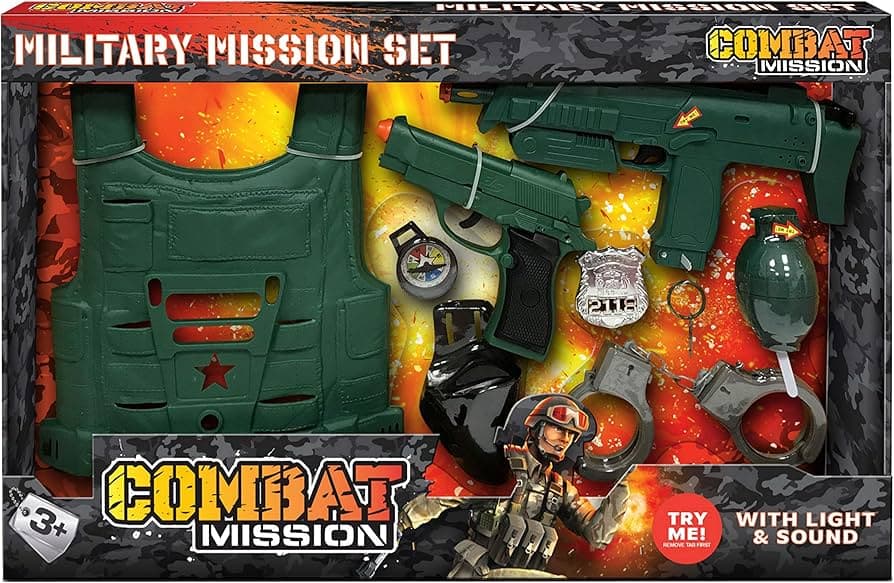 Kandy Toys Combat Mission 2 Gun Playset "try Me