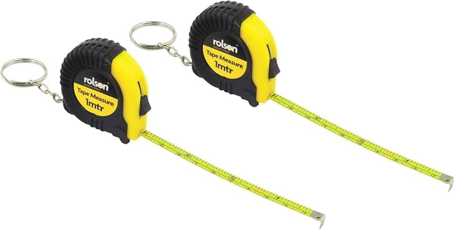 Rolson Tools 2pc 1m Tape Measure
