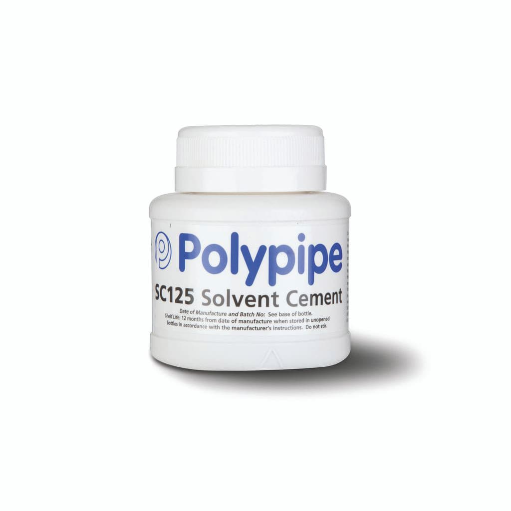 POLYPIPE SOLVENT CEMENT & BRUSH 250ml
