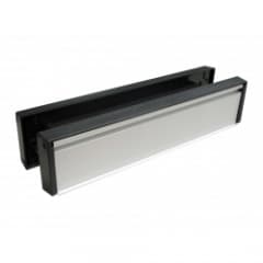 Securit Double Sided Letter Plate Silver 20/40