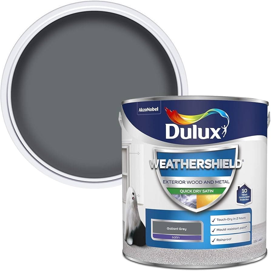 Dulux DU W/SHIELD QD SATIN GALLANT GREY 2.5L
