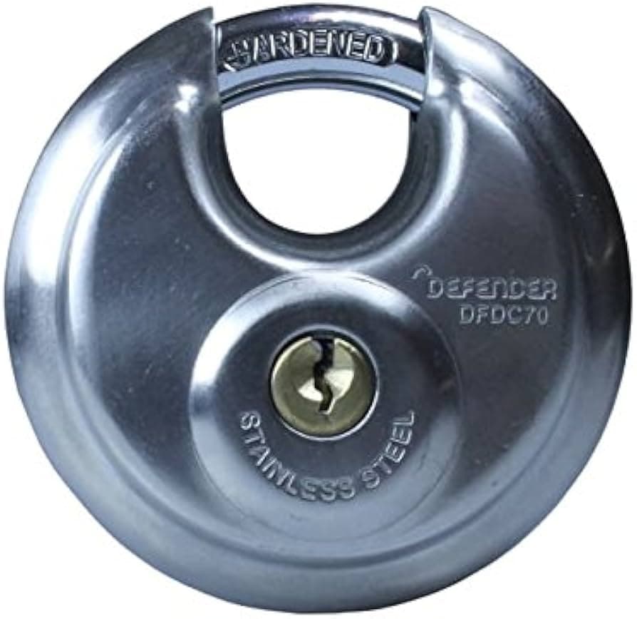 Squire 70mm Discus Padlock Branded Defender