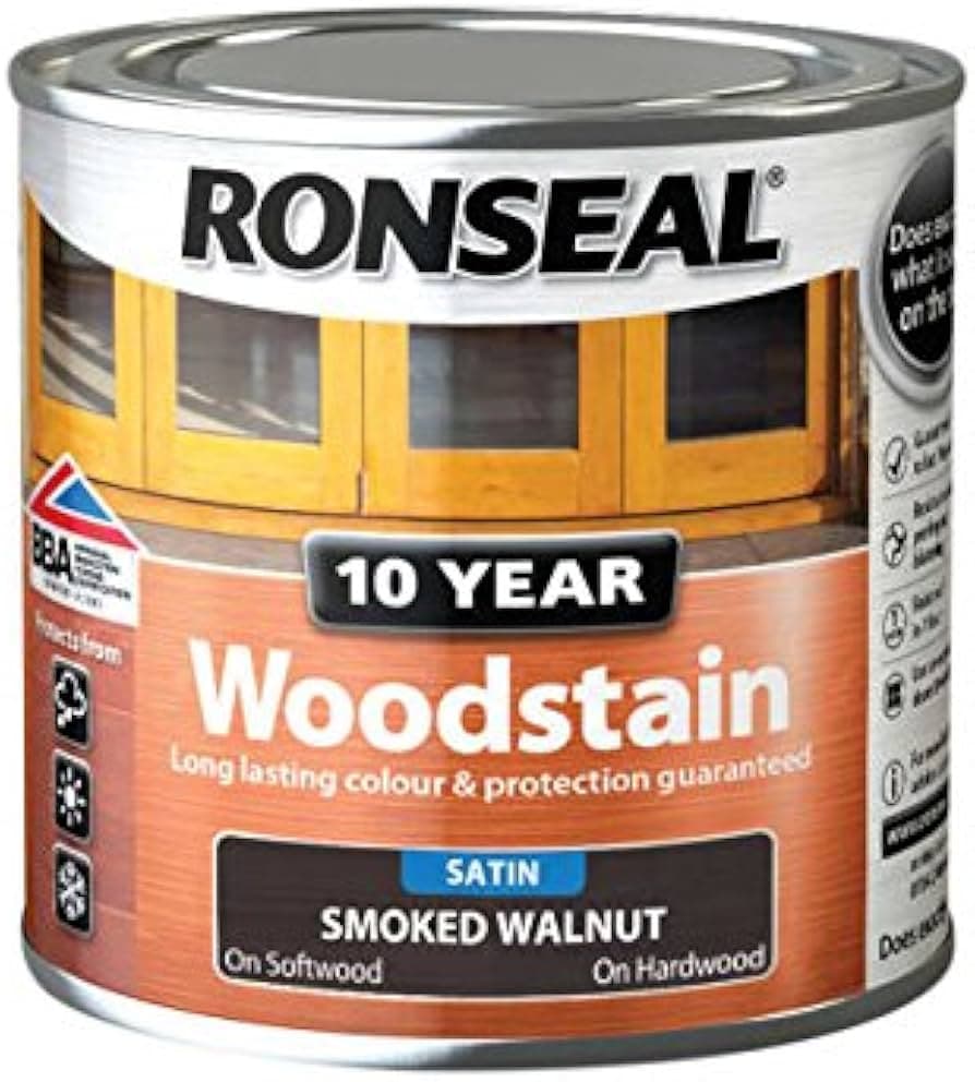 RONSEAL SMOKED WALNUT 10 YEAR WOODSTAIN 250ML