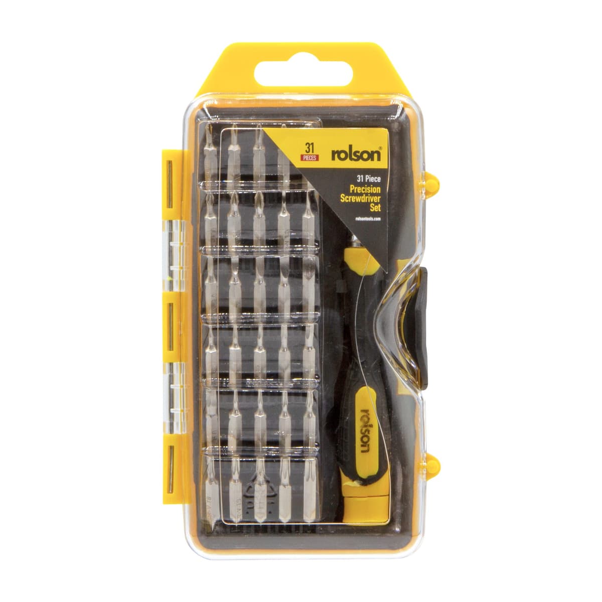 Rolson 38pc Stubby Screwdriver Set
