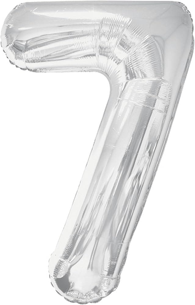 Unique Party 34" Pkg Silver Foil Blln-7