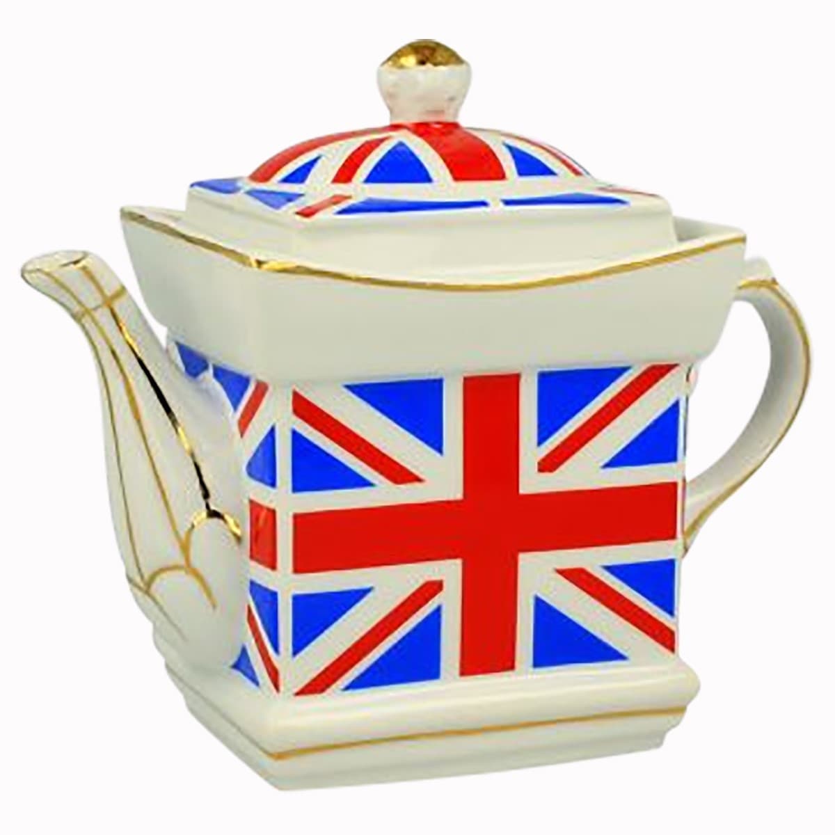 Union Jack Teapot Canvas Apron 69cm x 80cm