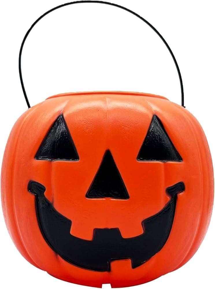 JUMBO HALLOWEEN ORANGE 
CANDY BUCKET