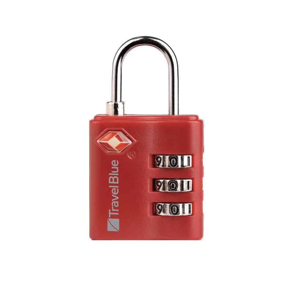 Tsa Coloured Combination Padlock 3 Dial
