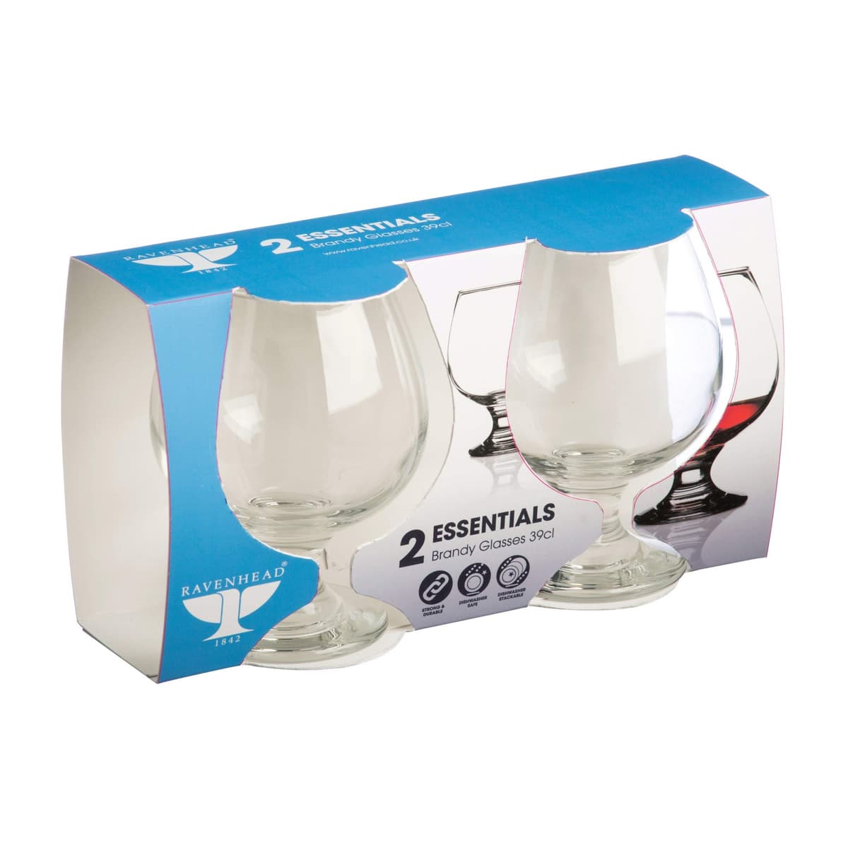 Rayware  Ravenhead Essentials Brandy Glasses 39cl 2pk
