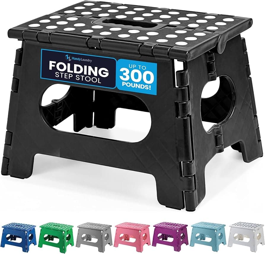 ZM Oh So Handy Mini Plastic Folding Step Stool