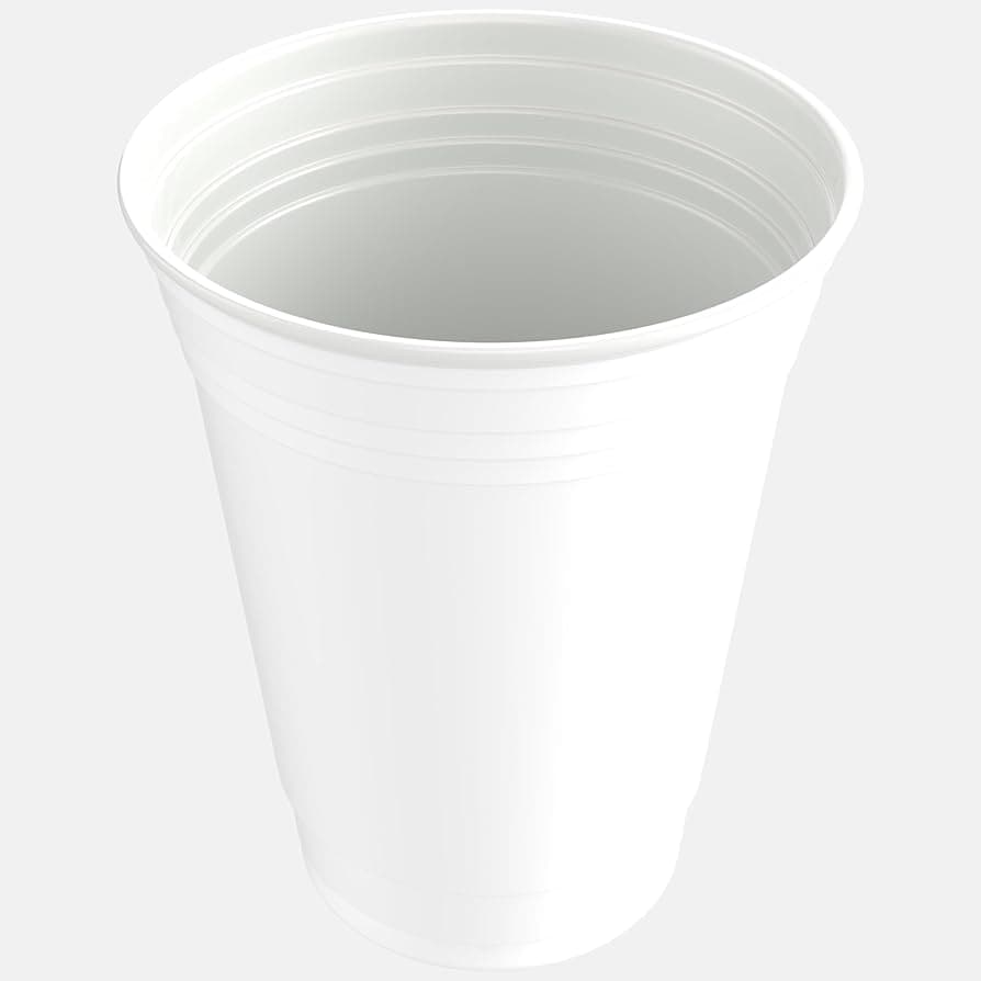 ZM 100pk White Plastic Cups