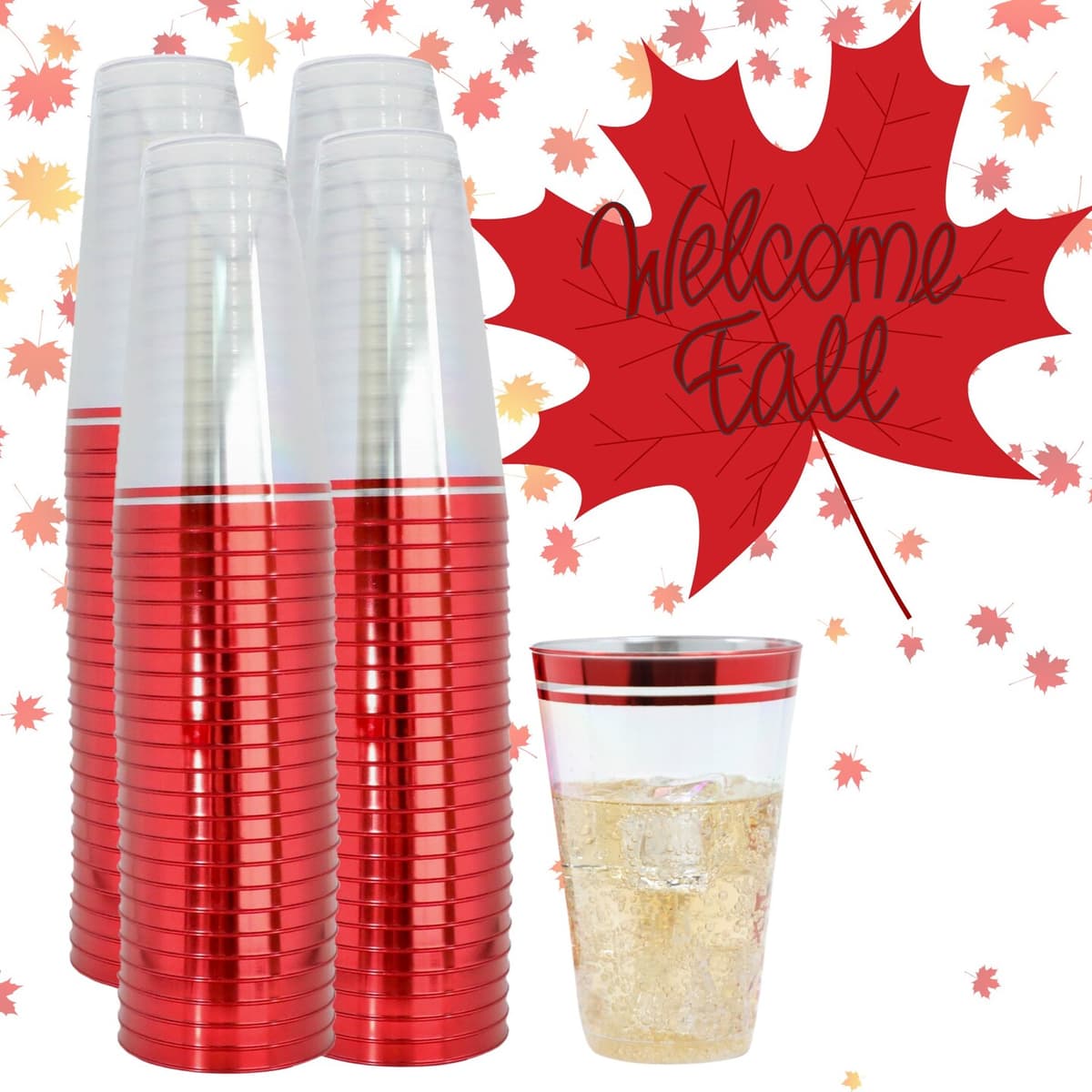 ZM 100pk Clear Plastic Cups