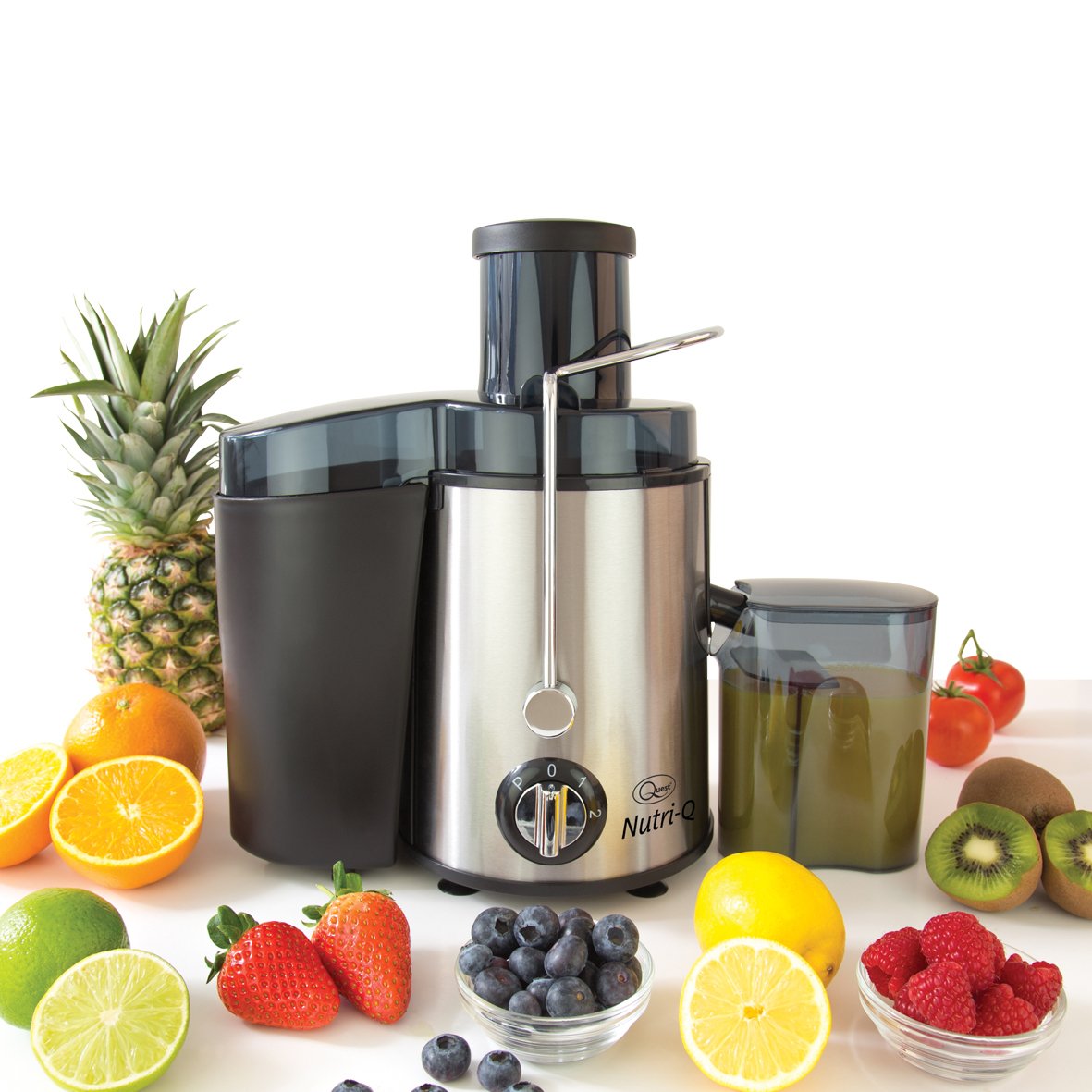 QUEST Nutri-Q Centrifugal Juicer  
Stainless Steel/2 Speeds with Pulse Function 
400W image
