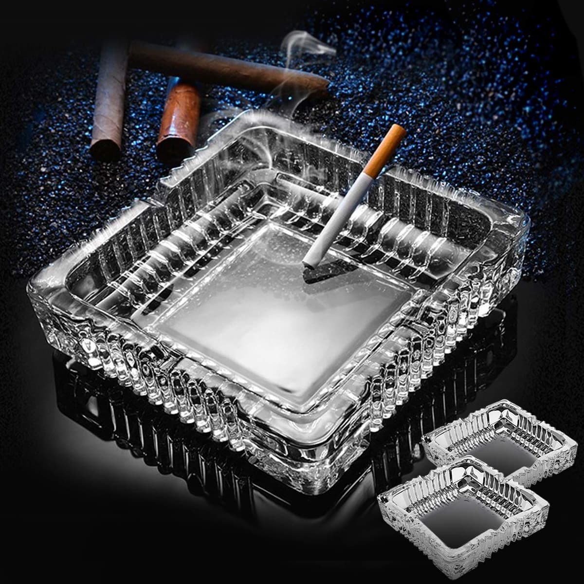 ZM Ashtray Glass Pk2