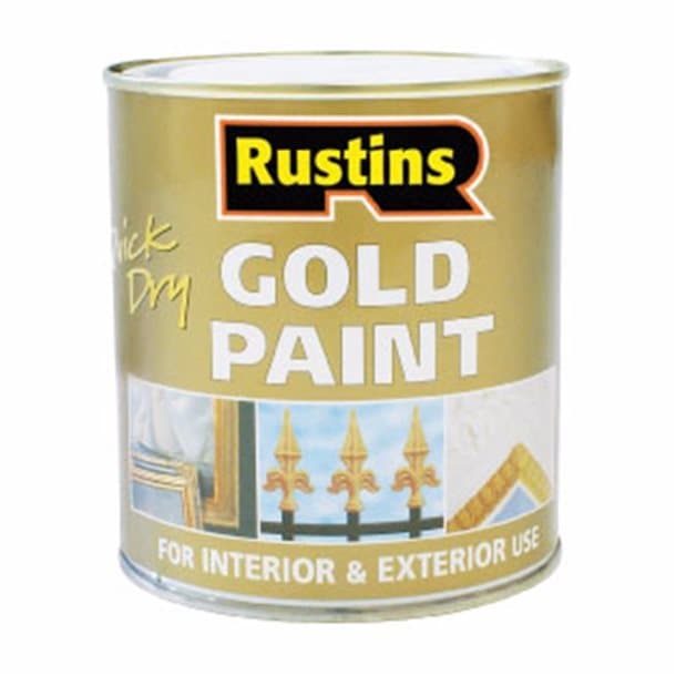 Rustins Metal Paint Gold 250ml