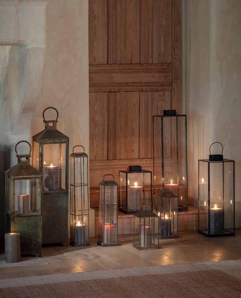 Table Tech Toledo 12.5cm Glass Pillar Candle Holder Jar Brown Copper