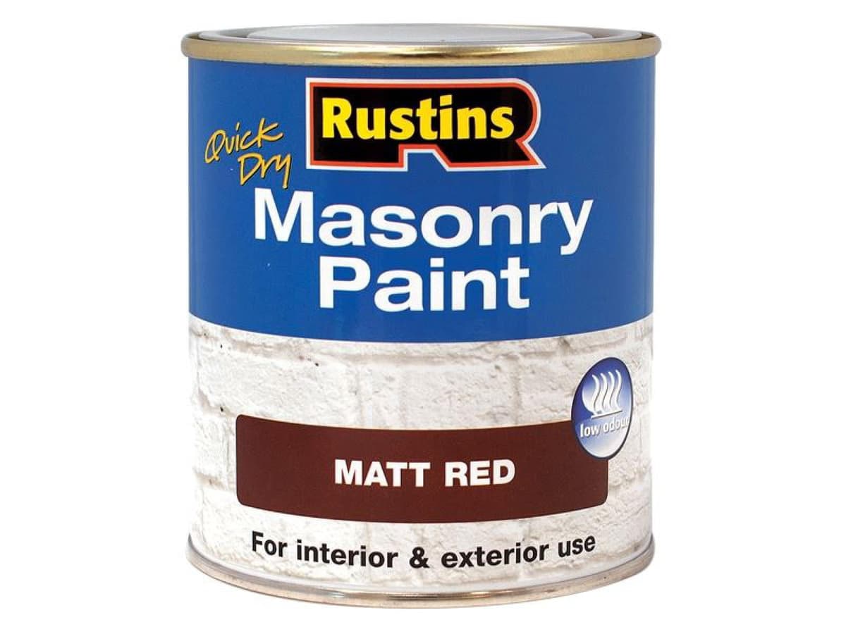Rustins Masonry Paint Red 250ml