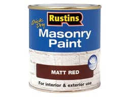 Rustins Masonry Paint Red 250ml 1