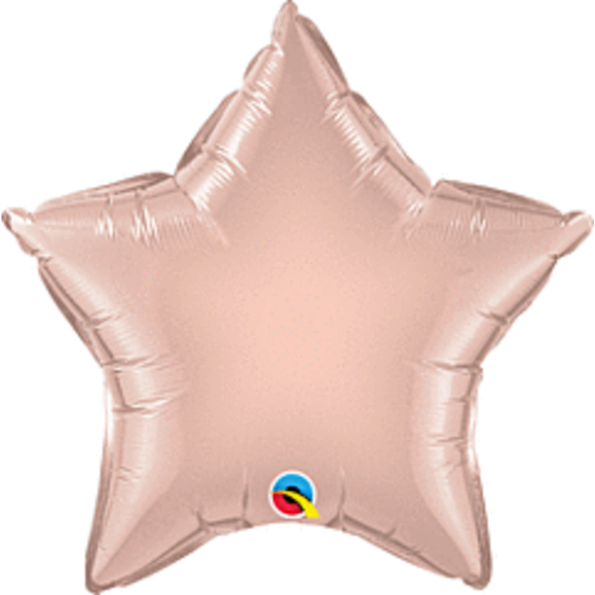 Unique Party 20"pkg Rose Gold Star Fl Blln