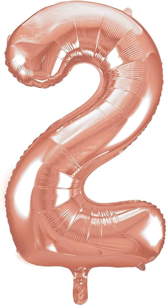 Unique Party 34" Pkg Rose Gold Foil Blln-2