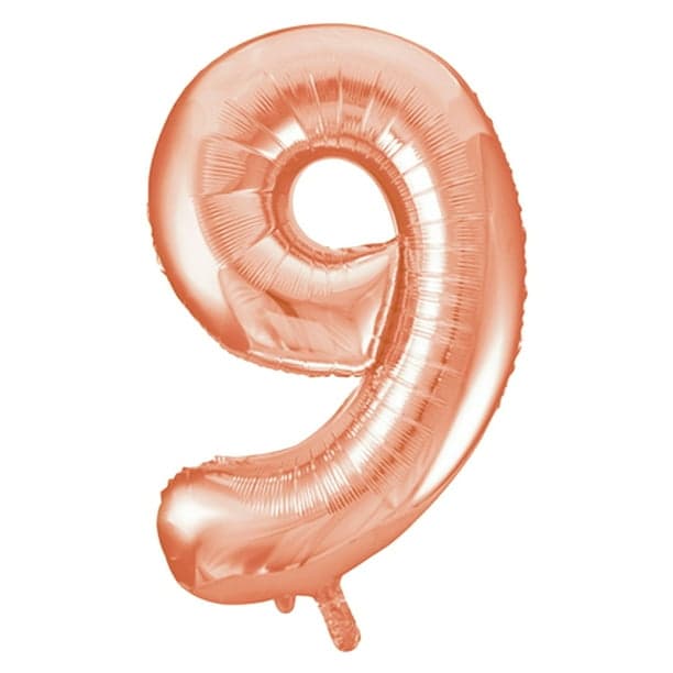 Unique Party 34" Pkg Rose Gold Foil Blln-8