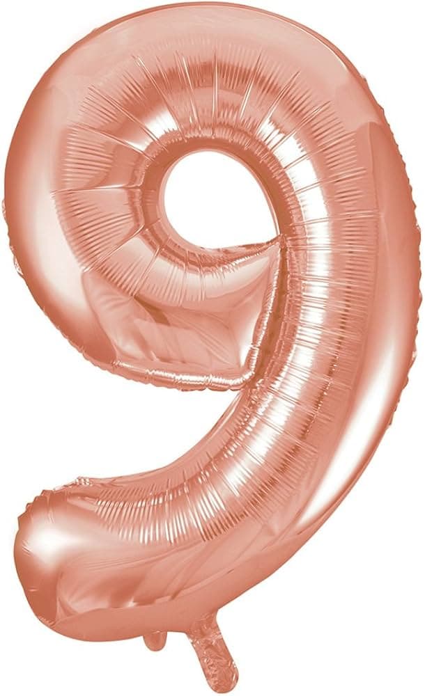 Unique Party 34" Pkg Rose Gold Foil Blln-9